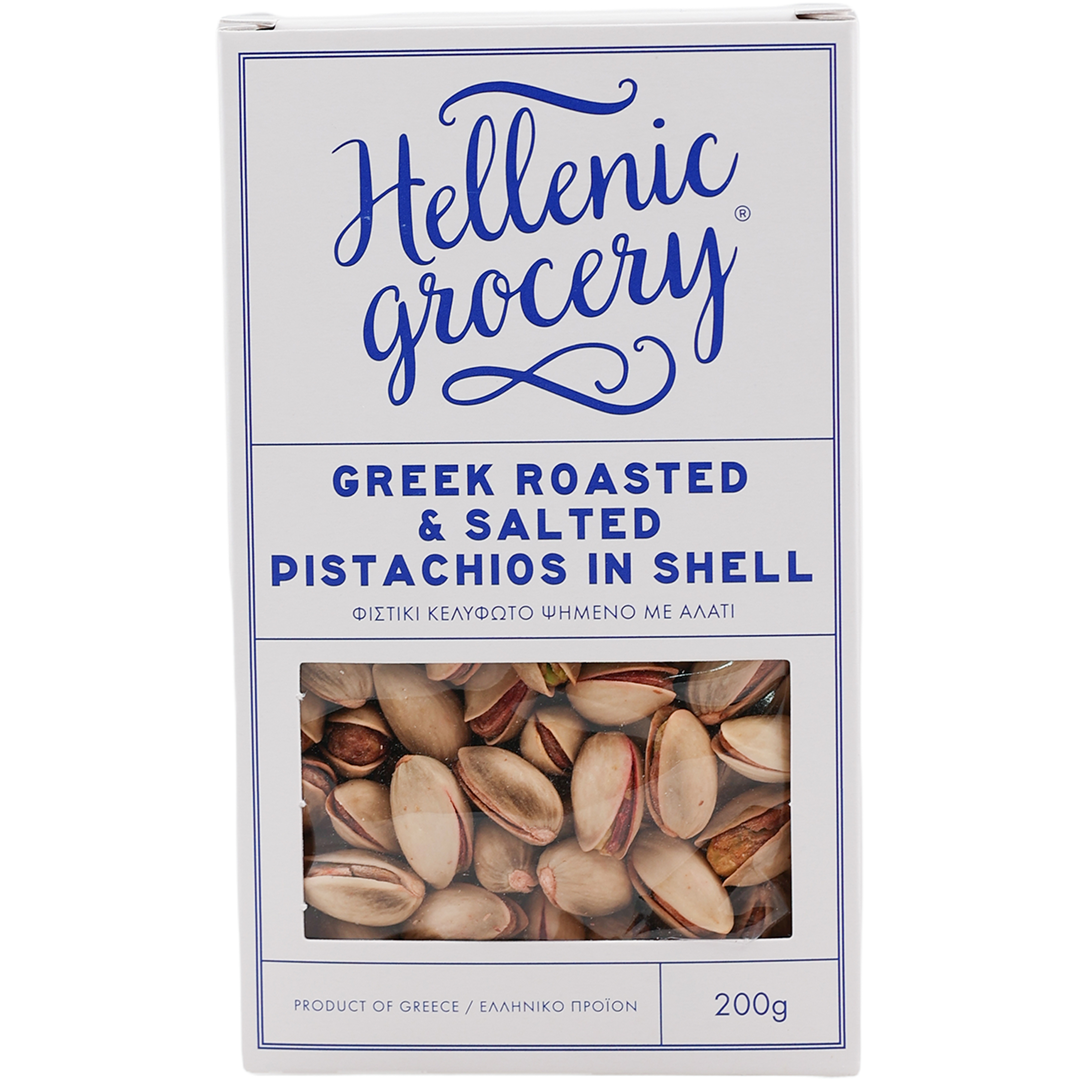 Hellenic Grocery- Greek Roasted and Salted Pistachios in shell