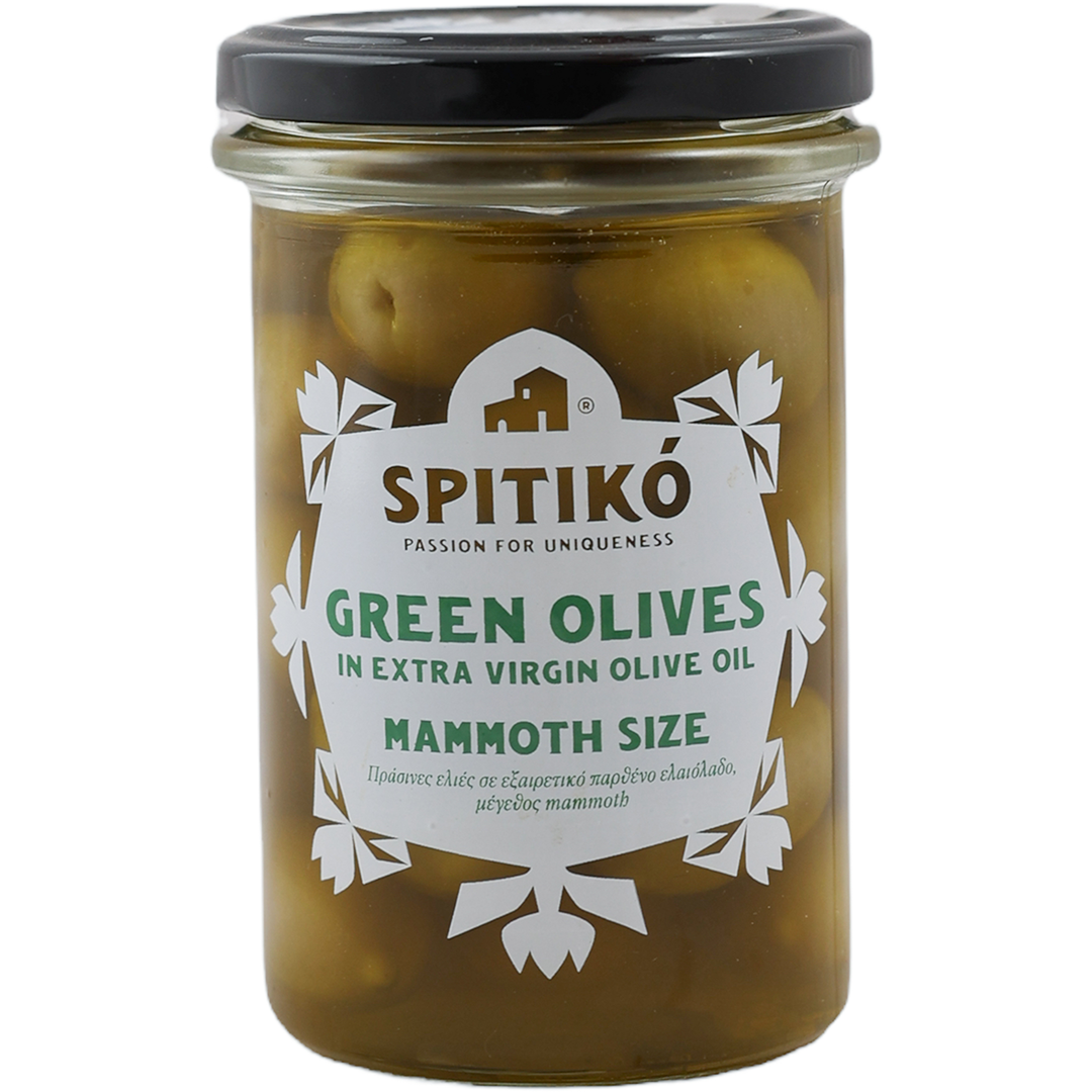 Spitiko Green Olives in Extra Virgin Olive Oil 325 gr