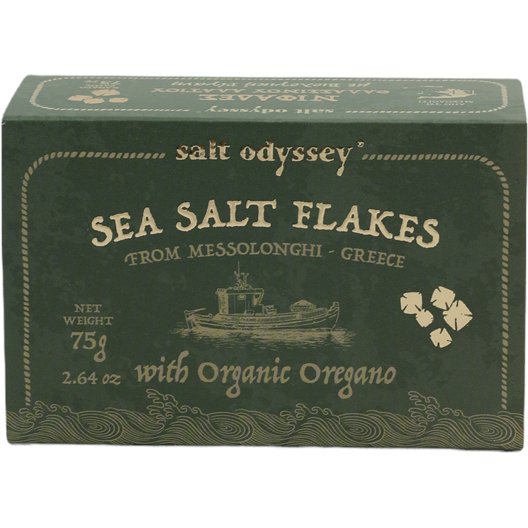 Sea salt flakes with Organic oregano