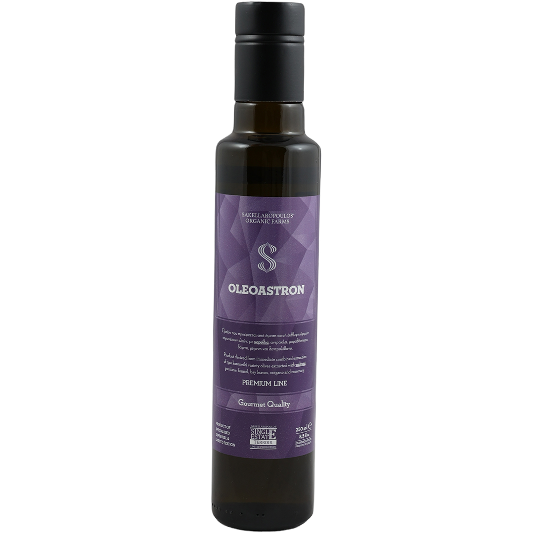 Oleoastron Gourmet EVOO- Flavored EVOO with Fennel Bay Leaves Rosemary and Oregano