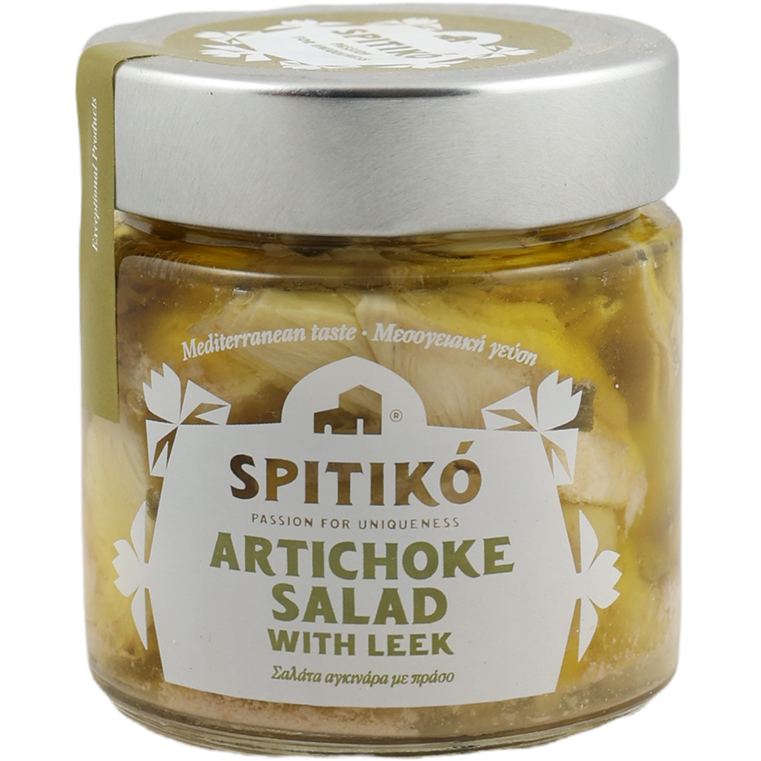 Spitiko Artichoke salad with leek