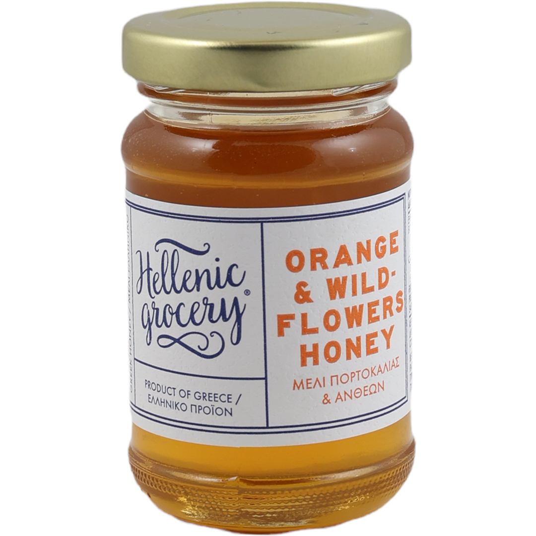 Hellenic Grocery Greek Honey Premium Selection with Orange and Wild Flowers